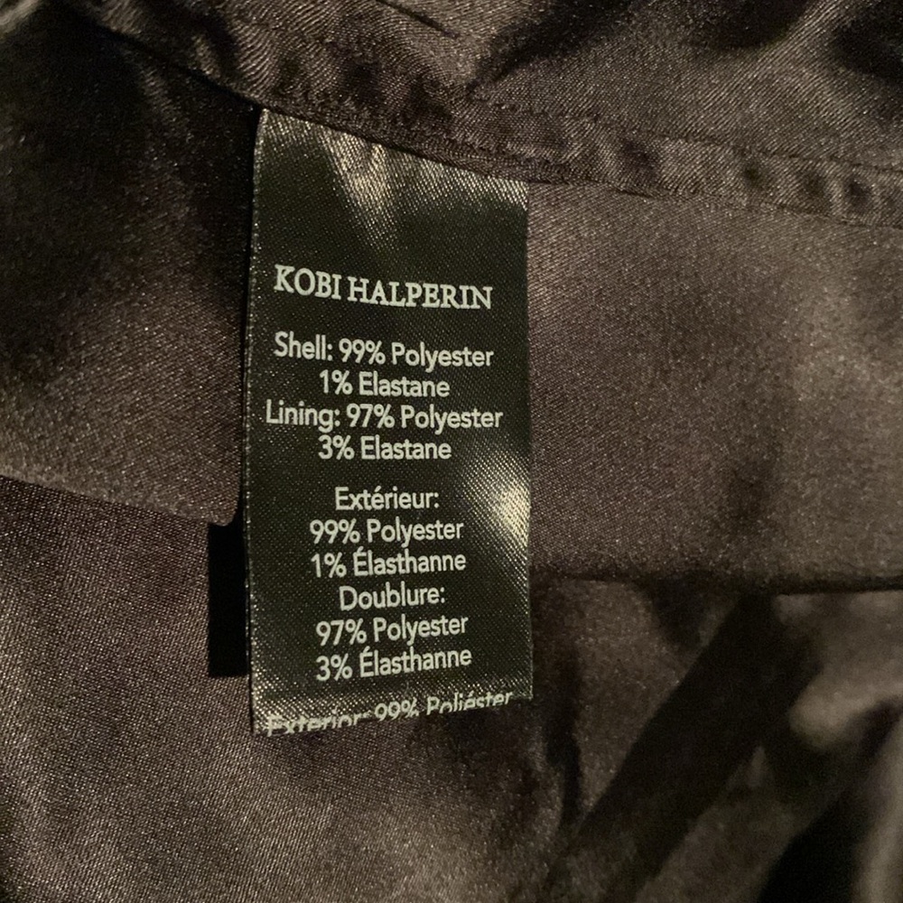 KOBI HALPERIN Leona Printed Maxi - Black Maxi Dress with Floral Design - Picture 5 of 14
